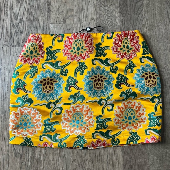 Silk Jacquard Mini Skirt NWT - Picture 2 of 3